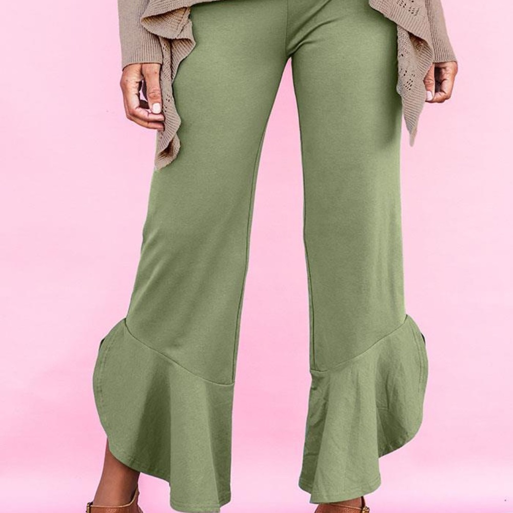 Matilda Jane - Olive Branch Ruffle Pant - Sz M NWT